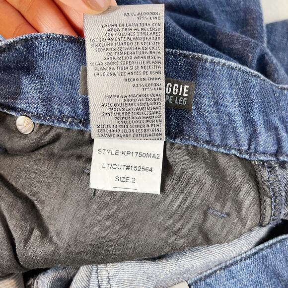 New Kut From The Kloth Size 2 Maggie High Rise Wide Leg Jeans Excite Dark Wash - Picture 12 of 14